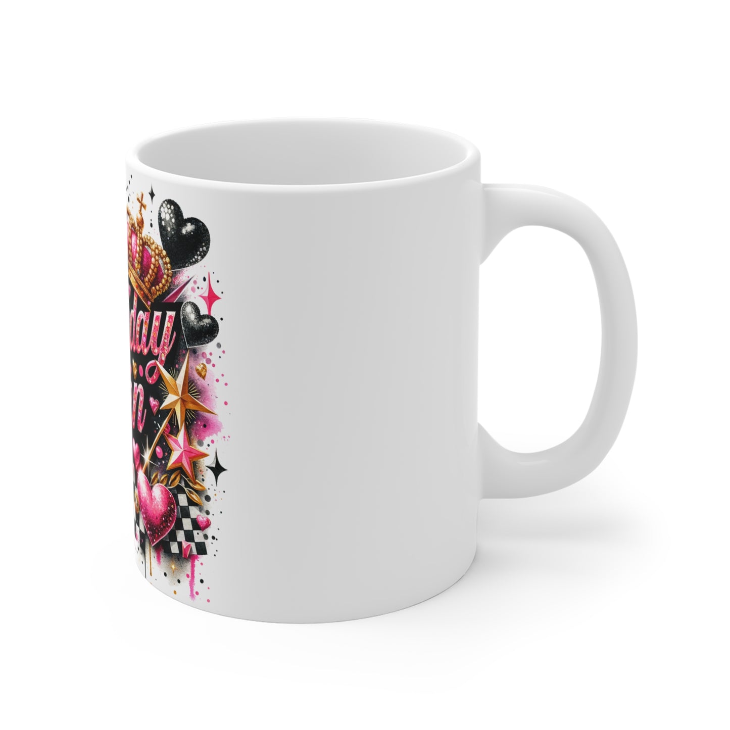 Birthday Queen 11oz Mug - Perfect Gift for Celebrating Birthdays and Queen Bees