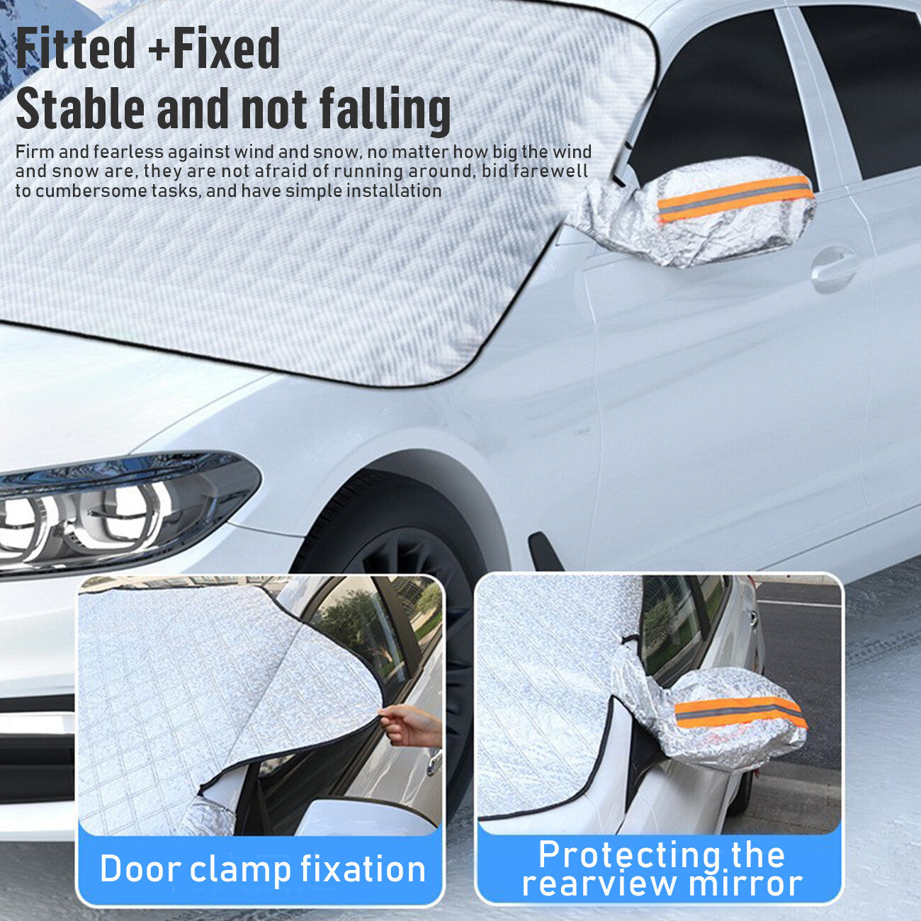 Universal Car Windshield Snow Cover Magnetic Winter Ice Frost Guard Protector